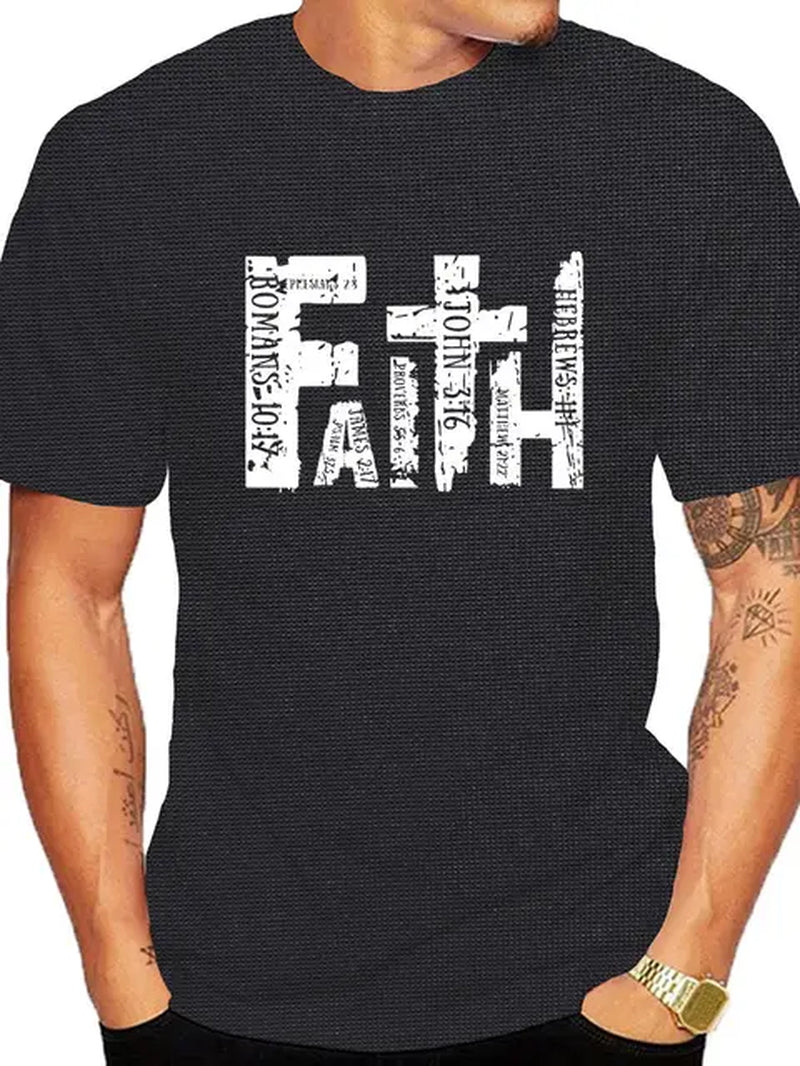 FAITH Christian Shirt, Bible Verse T-Shirt, Religious Outfit, Retro Faith T Shirt, Christian Cross Graphic Tees, Faith Shirt