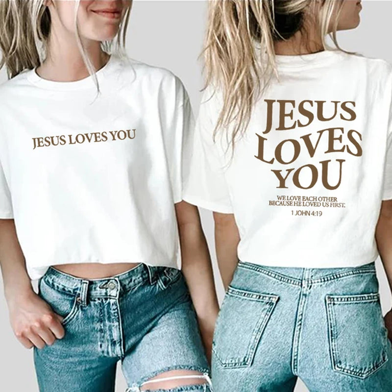 Jesus Loves You Shirt Love like Jesus Shirt Christian Merch Christian Tee Jesus Is King Bible Verse Shirt Christian Apparel