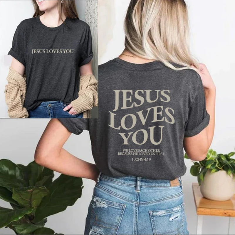 Jesus Loves You Shirt Love like Jesus Shirt Christian Merch Christian Tee Jesus Is King Bible Verse Shirt Christian Apparel