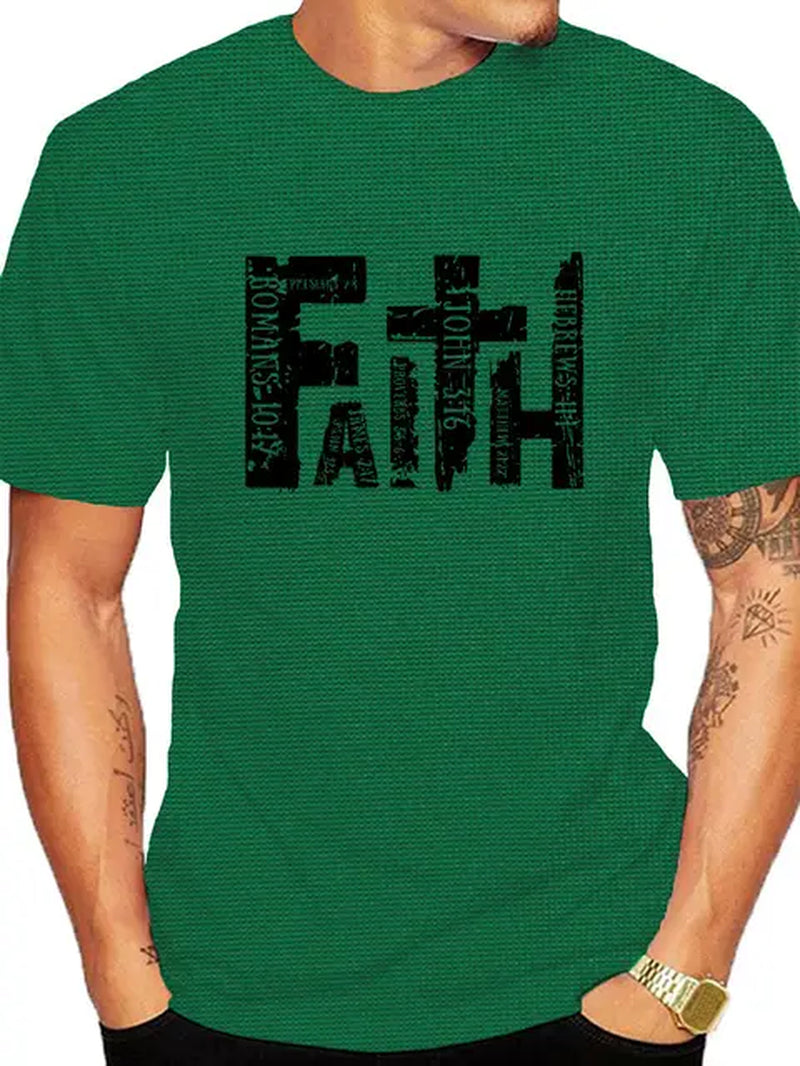 FAITH Christian Shirt, Bible Verse T-Shirt, Religious Outfit, Retro Faith T Shirt, Christian Cross Graphic Tees, Faith Shirt