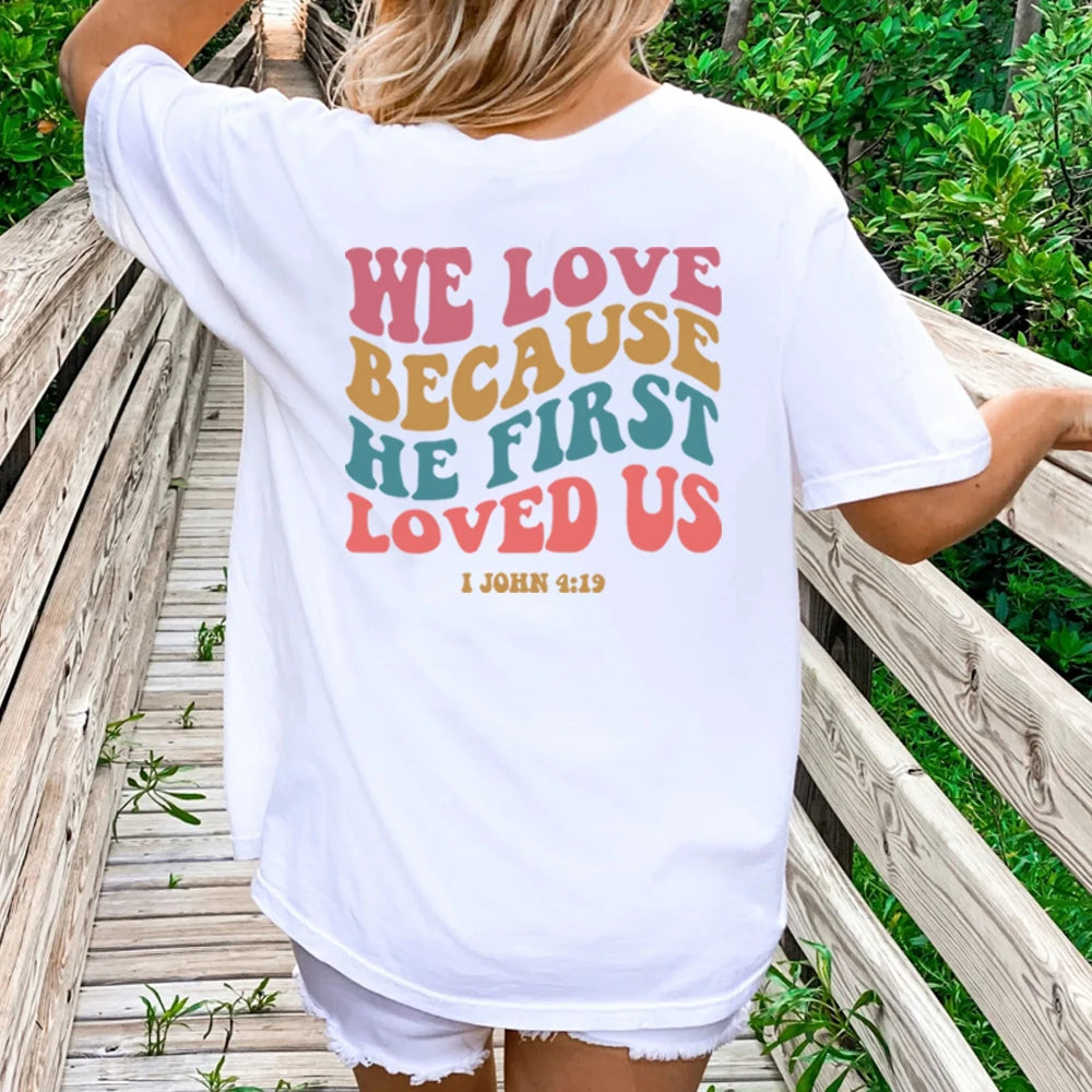 Women Religious Christian T-Shirt Trendy Faith Shirt Vintage Aesthetic Christian Bible Verse Y2K Top Short Sleeve Summer Tshirt