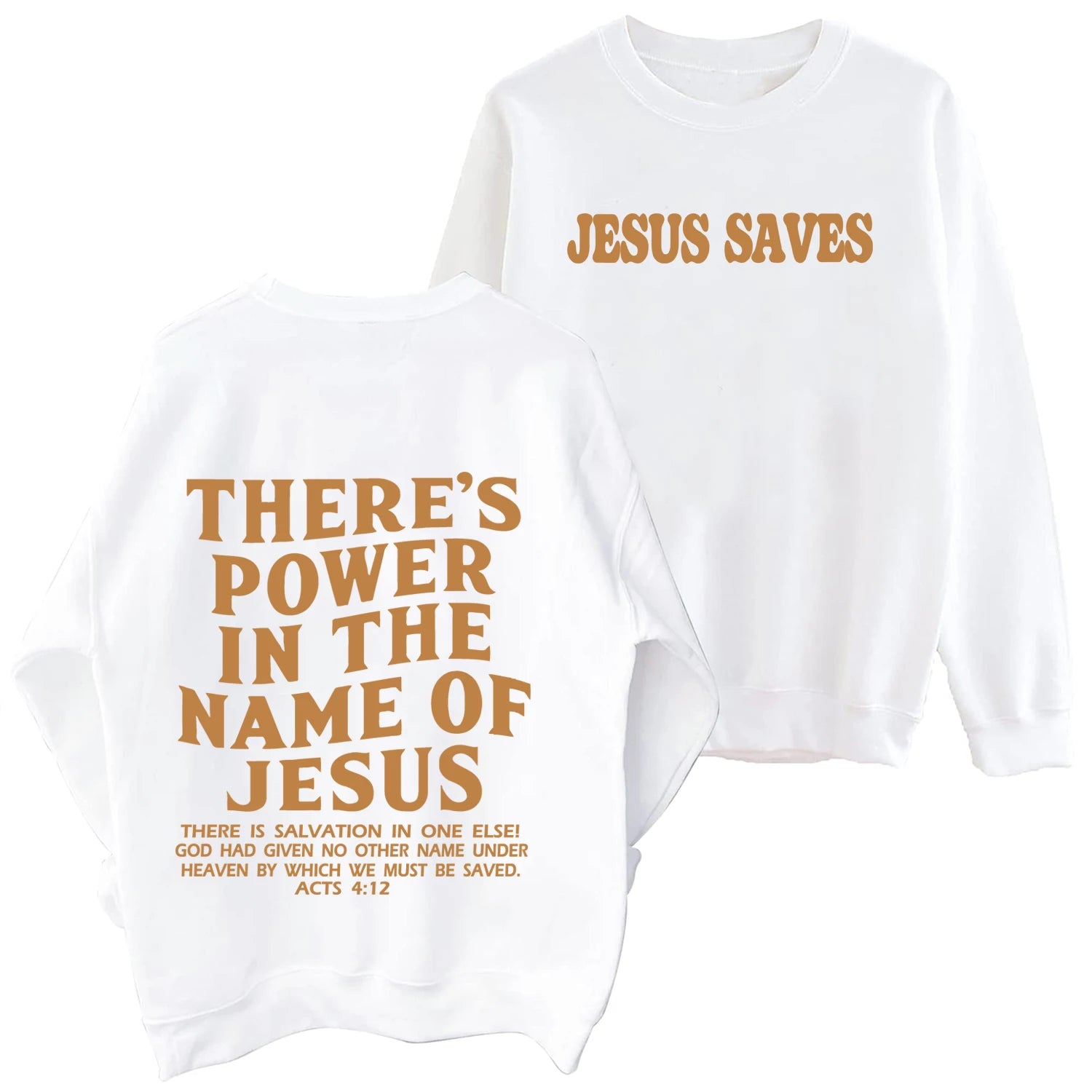 There Is Power in the Name of Jesus Sweatshirt Christian Faith Hoodie Man Woman Oversized Jesus Saves Sweatshirts Army Green