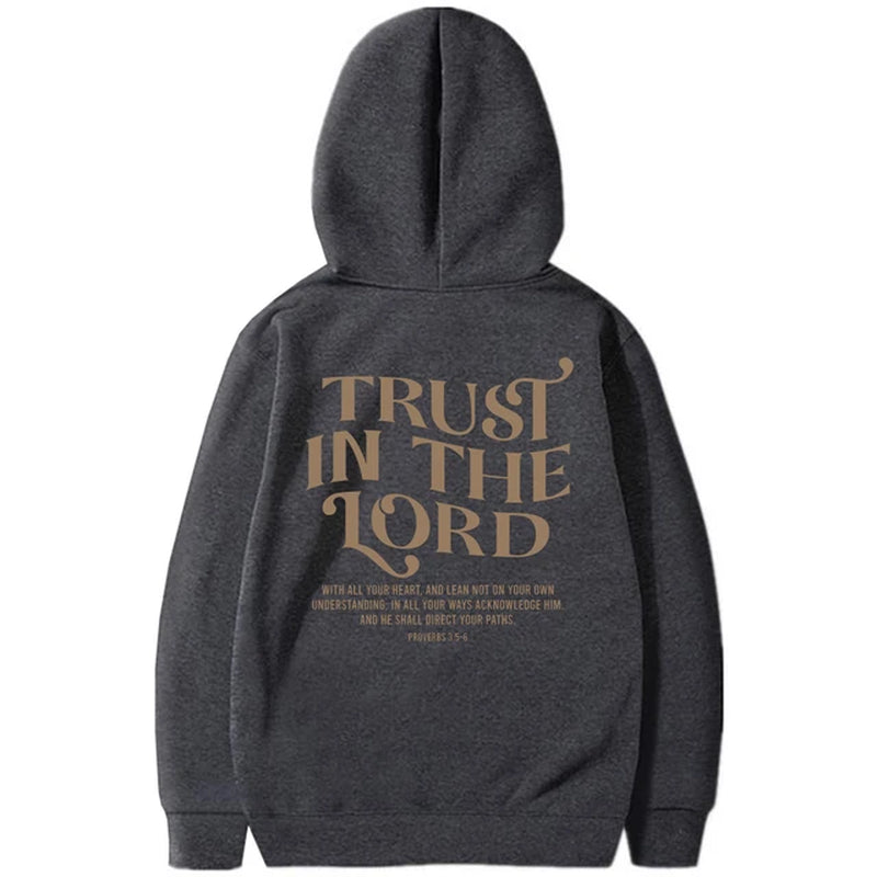 Aesthetic Christian Sweatshirt Bible Verse Hoodie Women'S Religious Hoodies Trust in the Lord Pullover Faith Top Christian Gifts