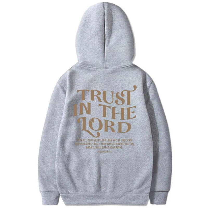 Aesthetic Christian Sweatshirt Bible Verse Hoodie Women'S Religious Hoodies Trust in the Lord Pullover Faith Top Christian Gifts